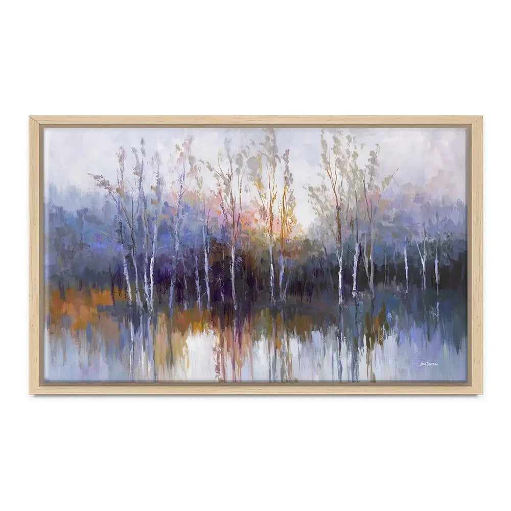 Purple Birch Forest Canvas Print Purple Birch Forest Canvas Print wall art product Leon Devenice