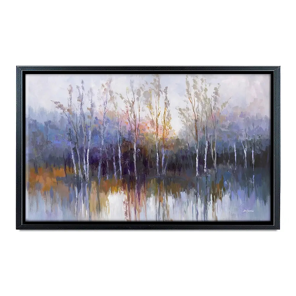 Purple Birch Forest Canvas Print Purple Birch Forest Canvas Print wall art product Leon Devenice