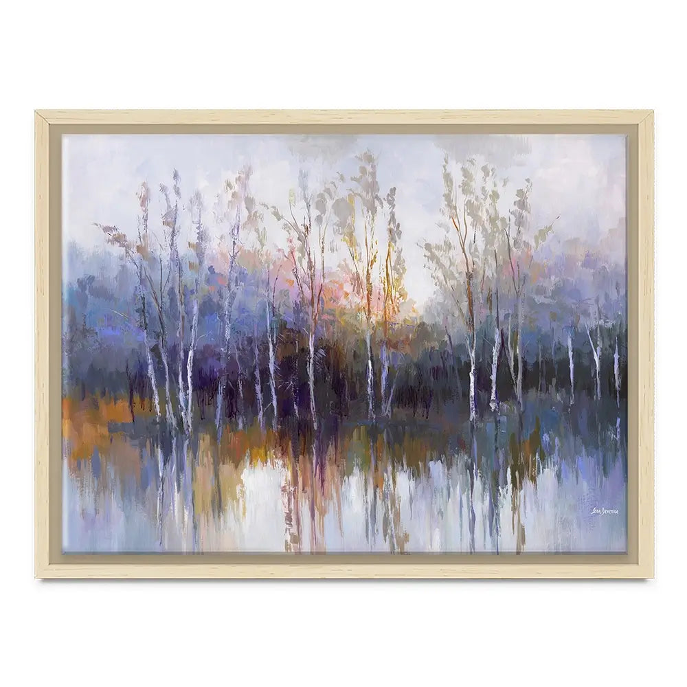Purple Birch Forest Canvas Print Purple Birch Forest Canvas Print wall art product Leon Devenice