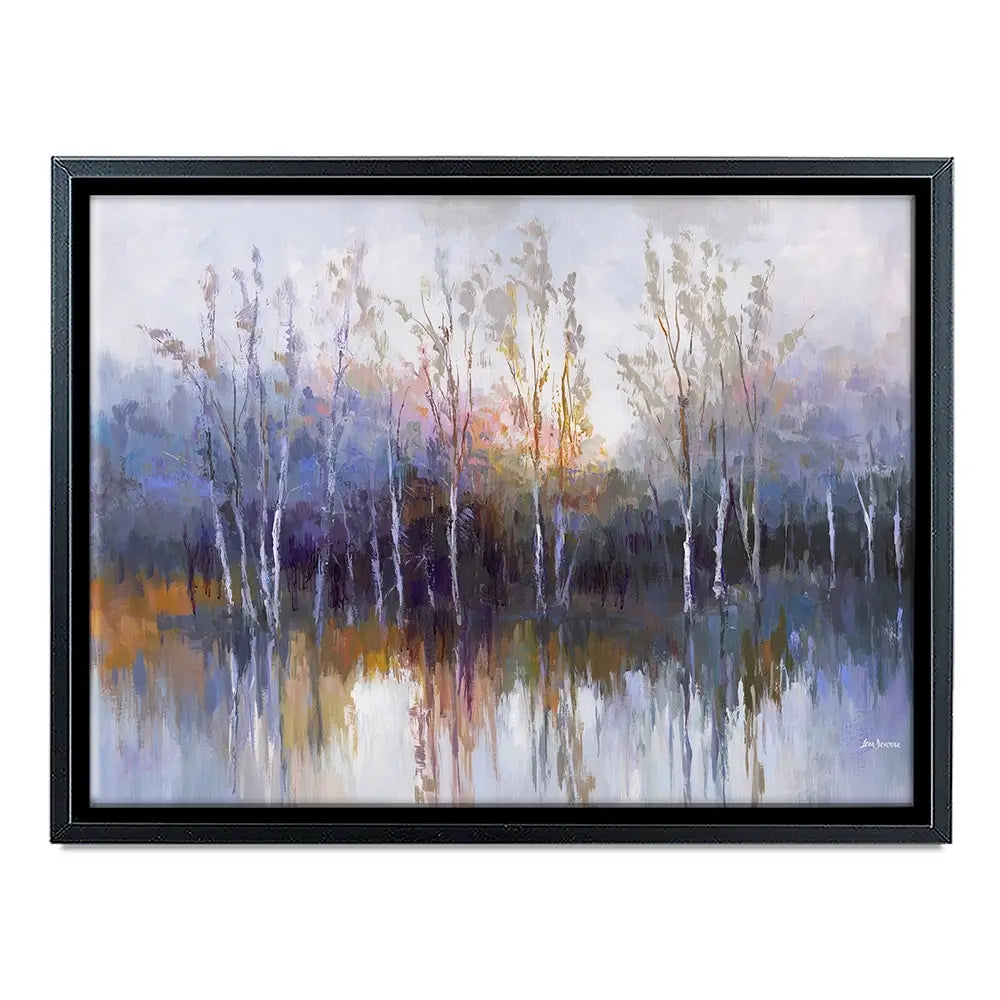 Purple Birch Forest Canvas Print Purple Birch Forest Canvas Print wall art product Leon Devenice