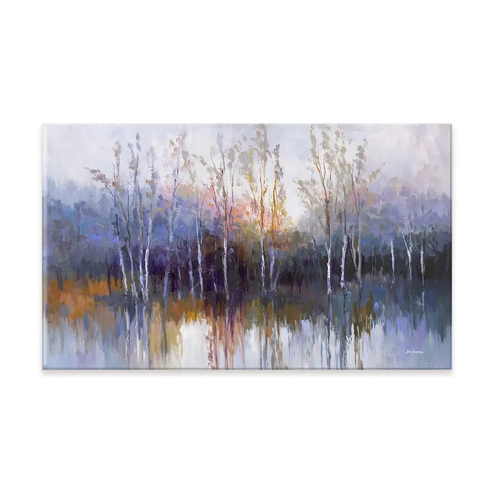 Purple Birch Forest Canvas Print Purple Birch Forest Canvas Print wall art product Leon Devenice