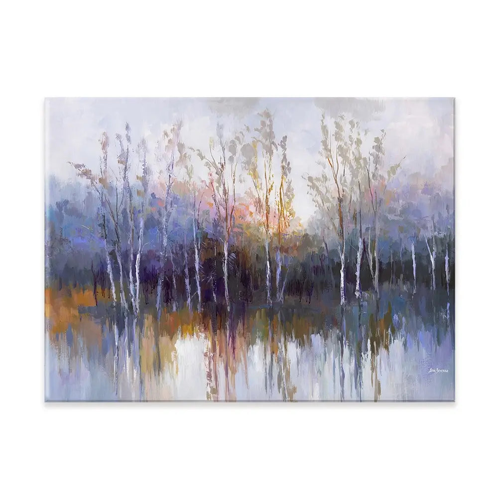 Purple Birch Forest Canvas Print Purple Birch Forest Canvas Print wall art product Leon Devenice