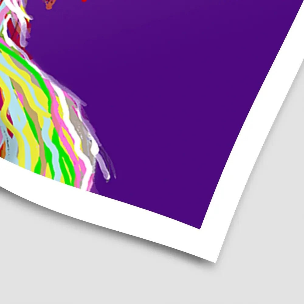 Purple Cheeky Coo Art Print Purple Cheeky Coo Art Print wall art product Independent