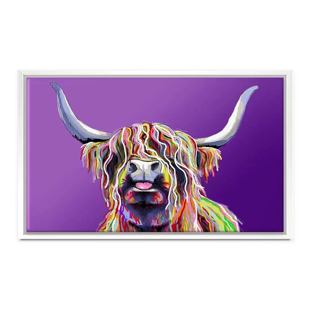 Purple Cheeky Coo Canvas Print Purple Cheeky Coo Canvas Print wall art product Independent