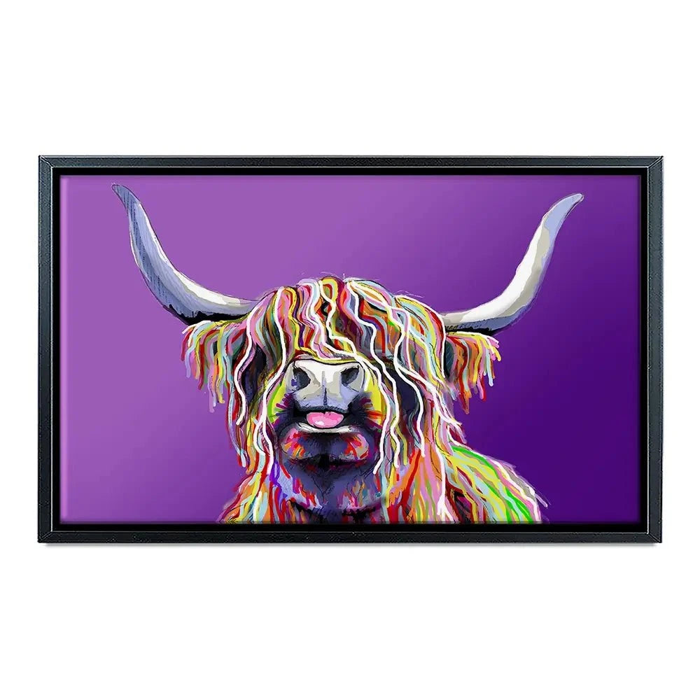 Purple Cheeky Coo Canvas Print Purple Cheeky Coo Canvas Print wall art product Independent