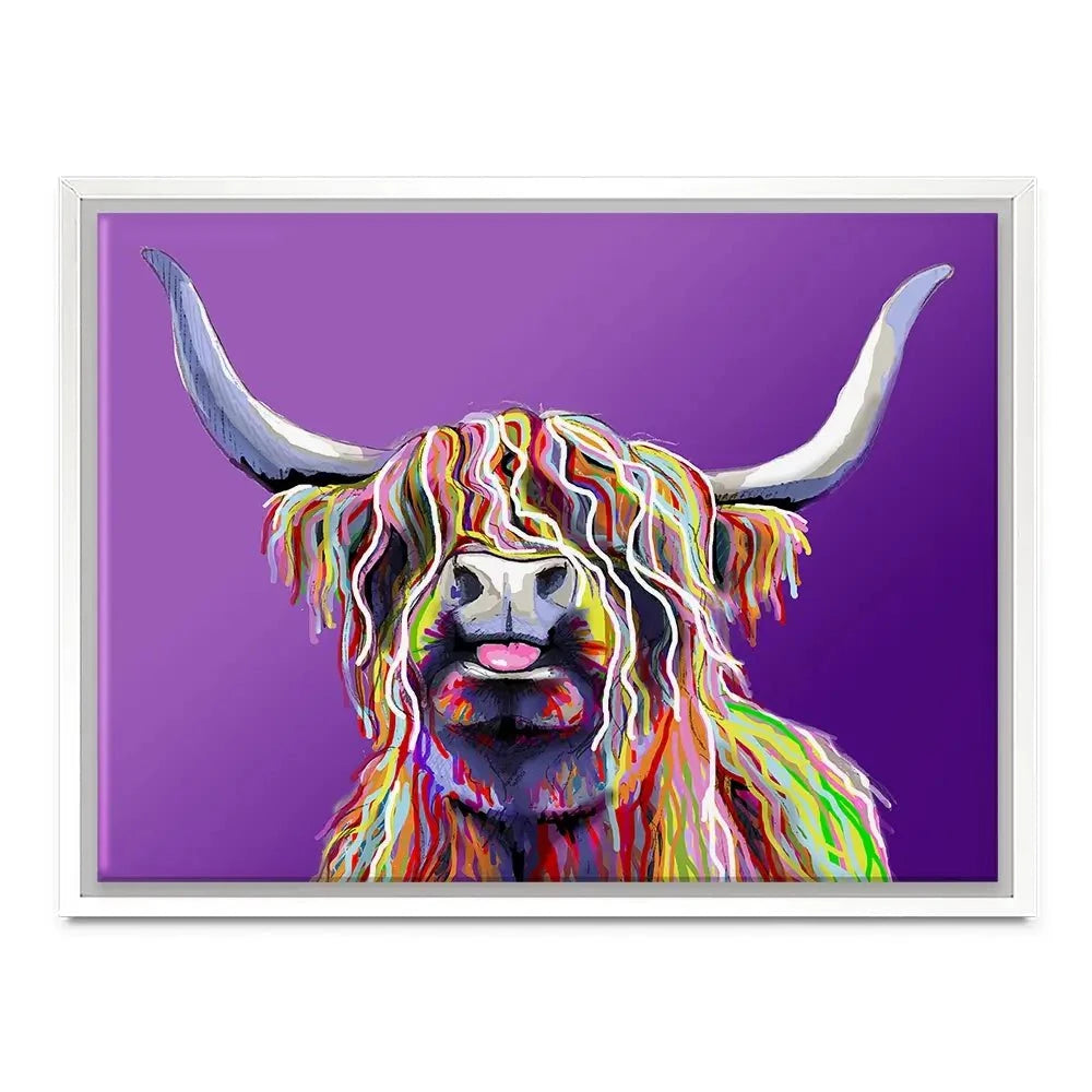 Purple Cheeky Coo Canvas Print Purple Cheeky Coo Canvas Print wall art product Independent