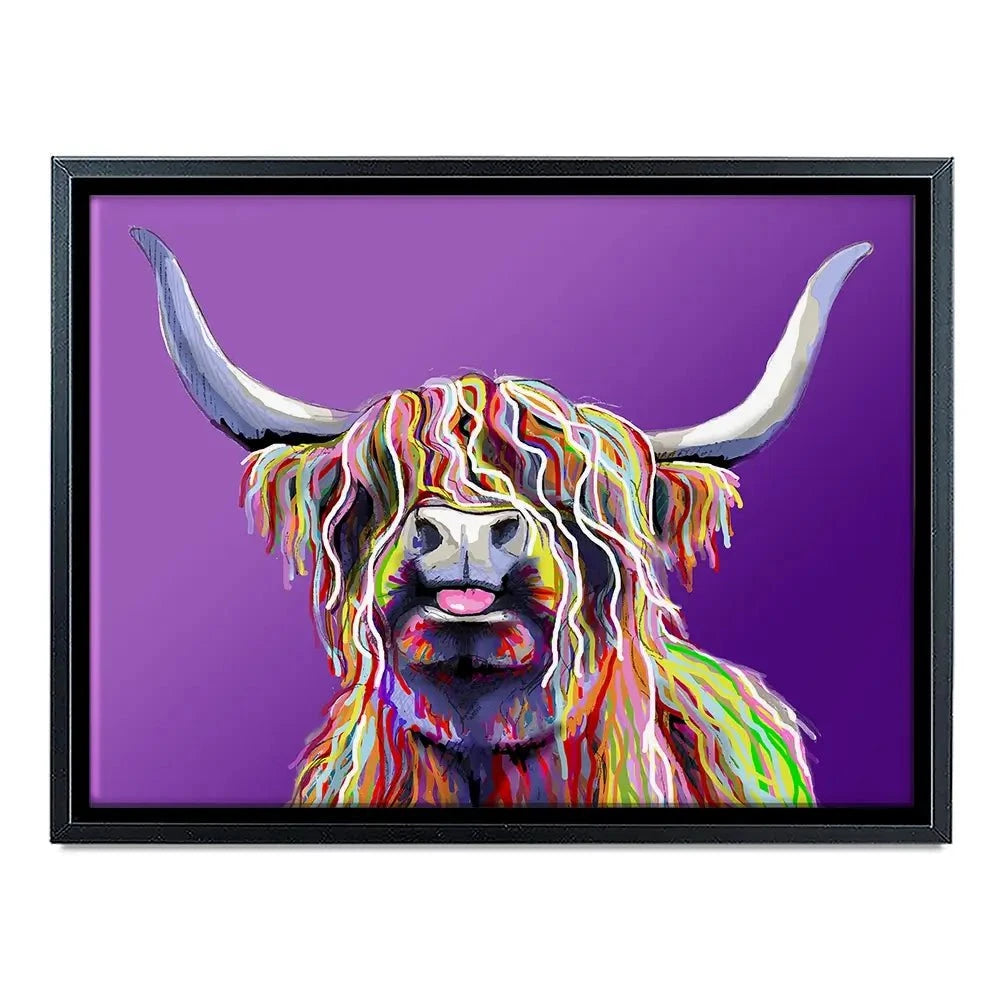 Purple Cheeky Coo Canvas Print Purple Cheeky Coo Canvas Print wall art product Independent