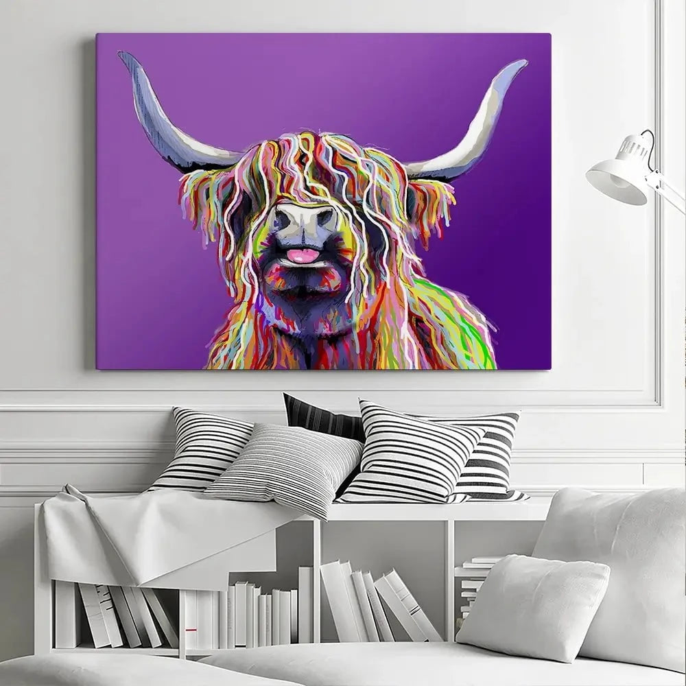 Purple Cheeky Coo Canvas Print Purple Cheeky Coo Canvas Print wall art product Independent
