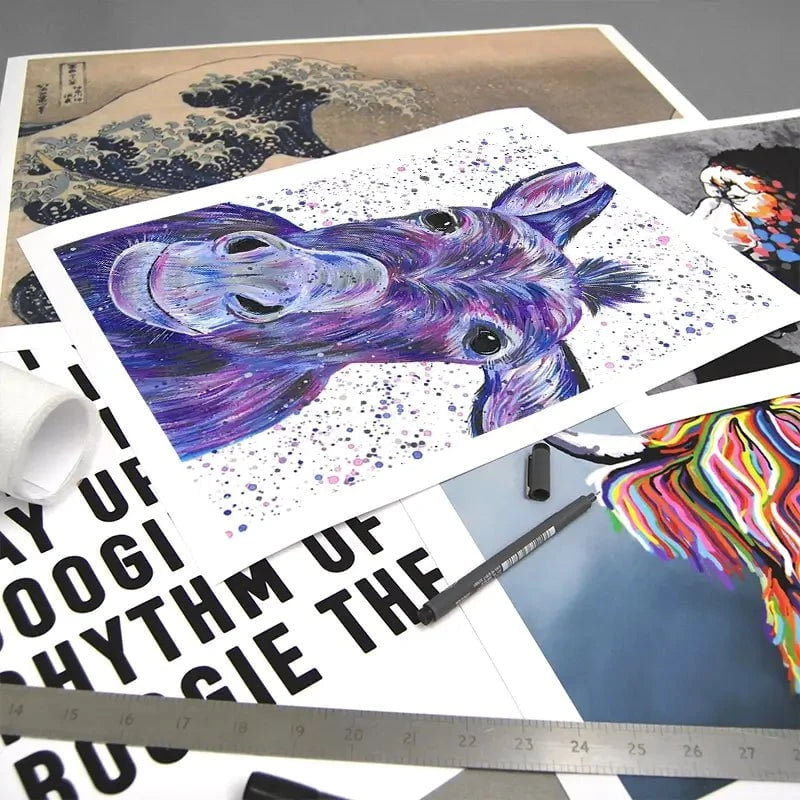 Purple Donkey Art Print Purple Donkey Art Print wall art product Emma LC Art