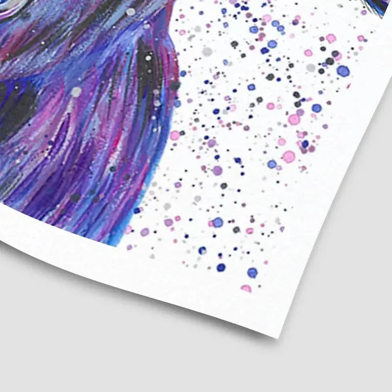 Purple Donkey Art Print Purple Donkey Art Print wall art product Emma LC Art