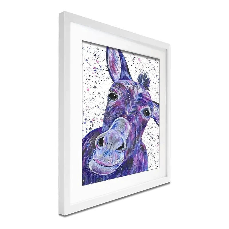 Purple Donkey Framed Art Print Purple Donkey Framed Art Print wall art product Emma LC Art