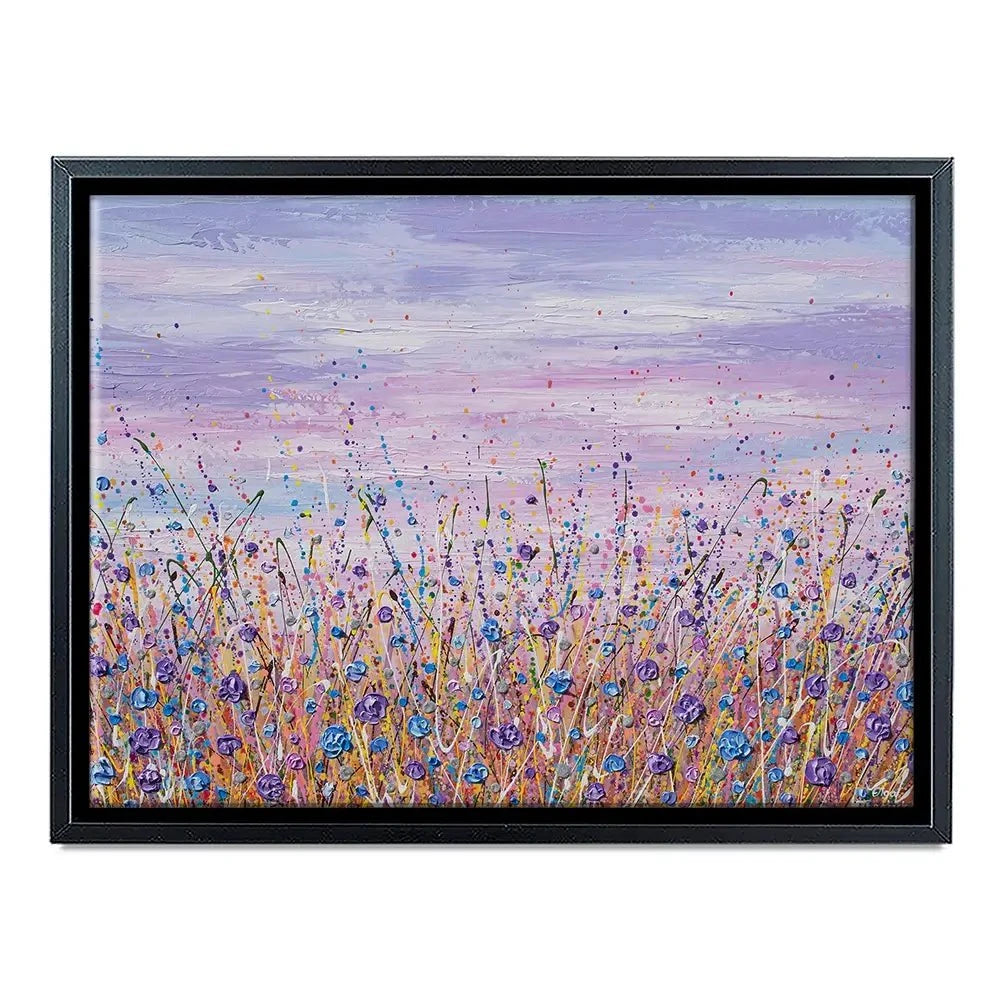 Purple Flower Field Canvas Print Purple Flower Field Canvas Print wall art product Olga Tkachyk