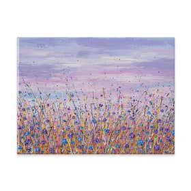 Purple Flower Field Canvas Print Purple Flower Field Canvas Print wall art product Olga Tkachyk