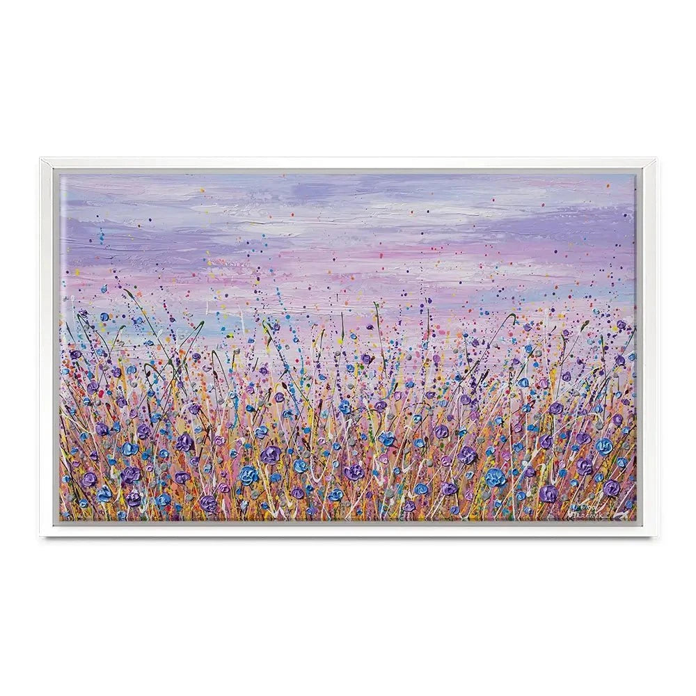 Purple Flower Field Canvas Print Purple Flower Field Canvas Print wall art product Olga Tkachyk