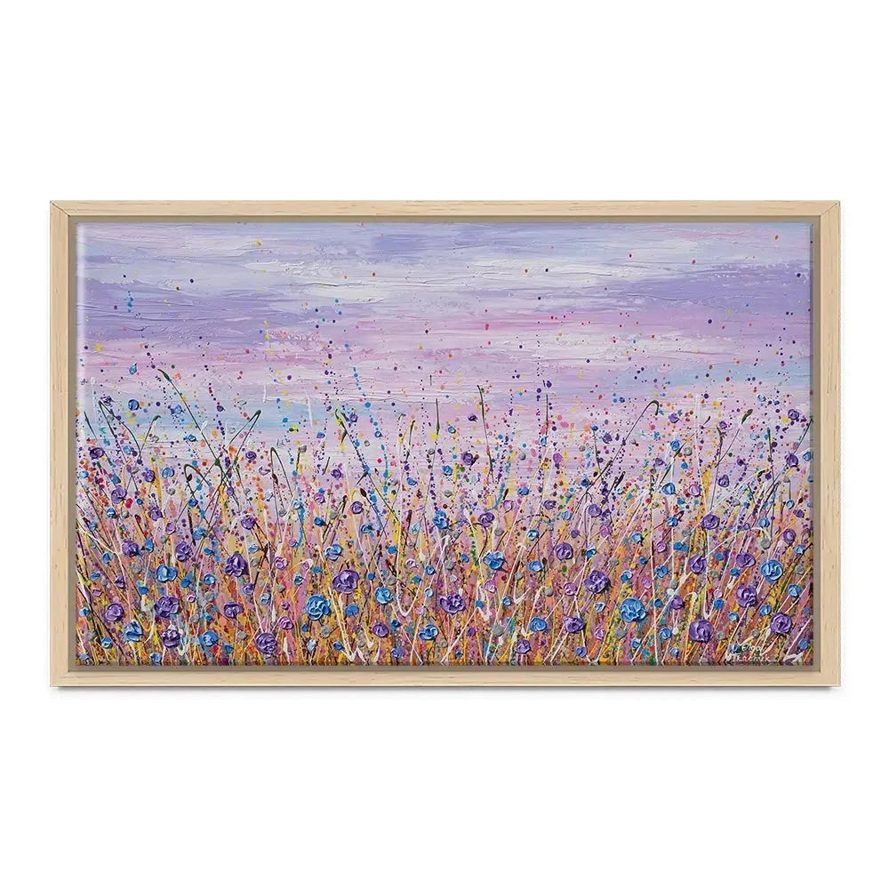 Purple Flower Field Canvas Print Purple Flower Field Canvas Print wall art product Olga Tkachyk