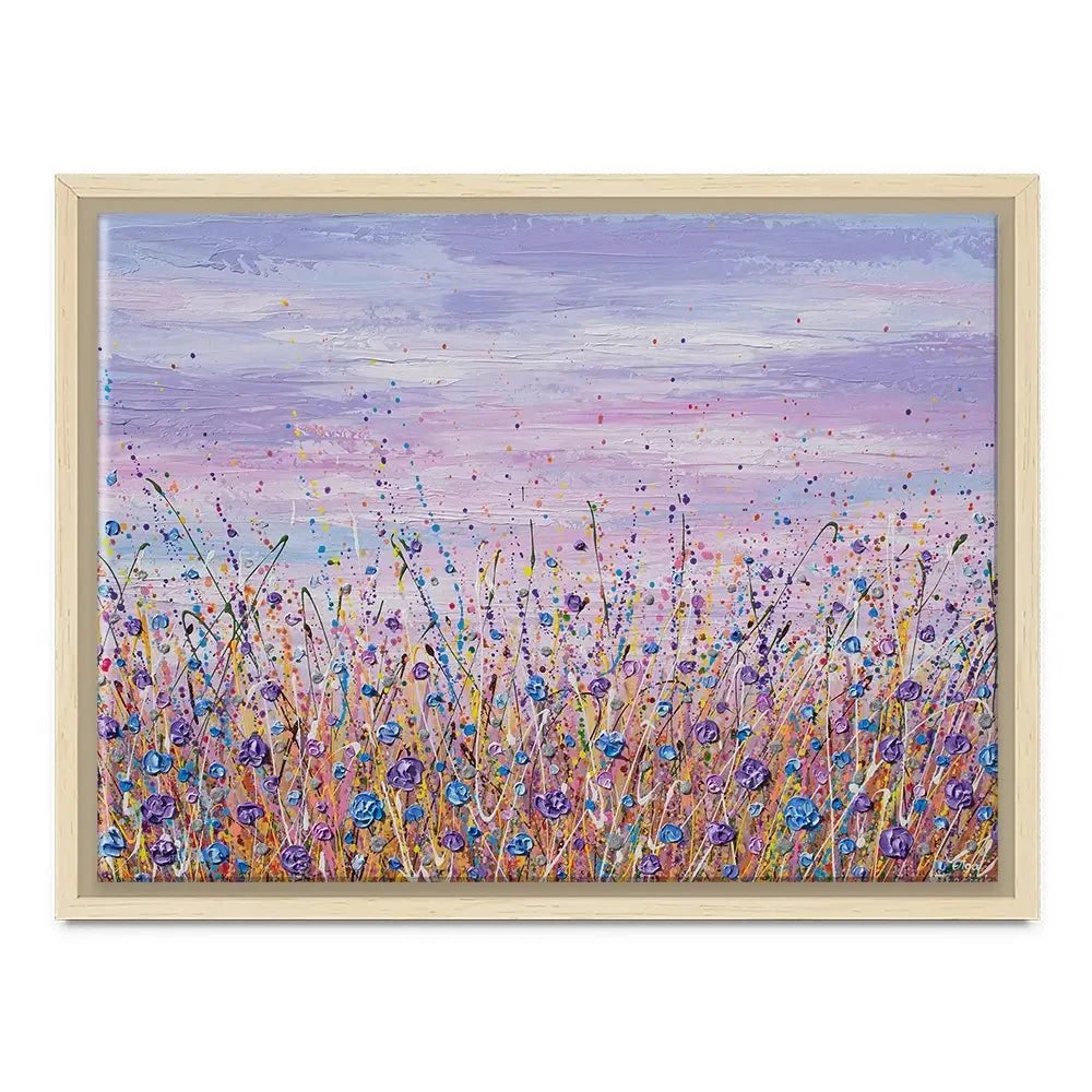 Purple Flower Field Canvas Print Purple Flower Field Canvas Print wall art product Olga Tkachyk