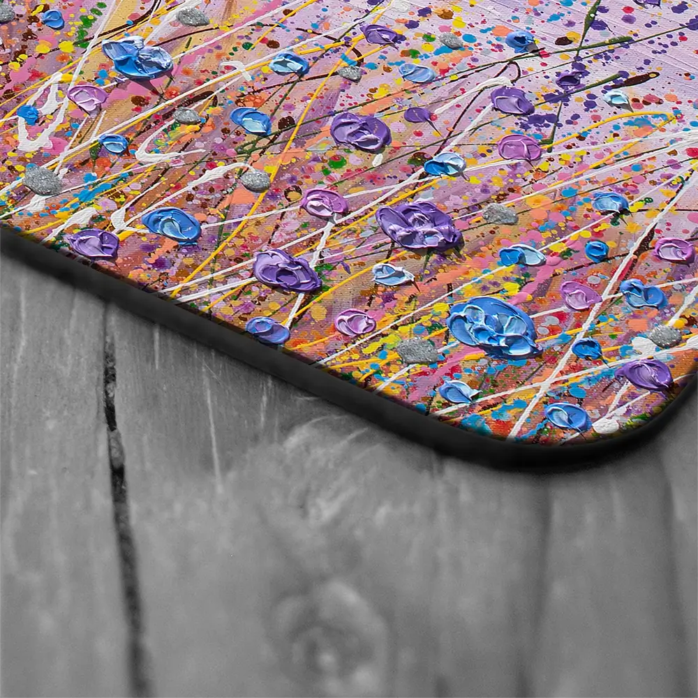 Purple Flower Field Coaster Set Purple Flower Field Coaster Set wall art product Olga Tkachyk
