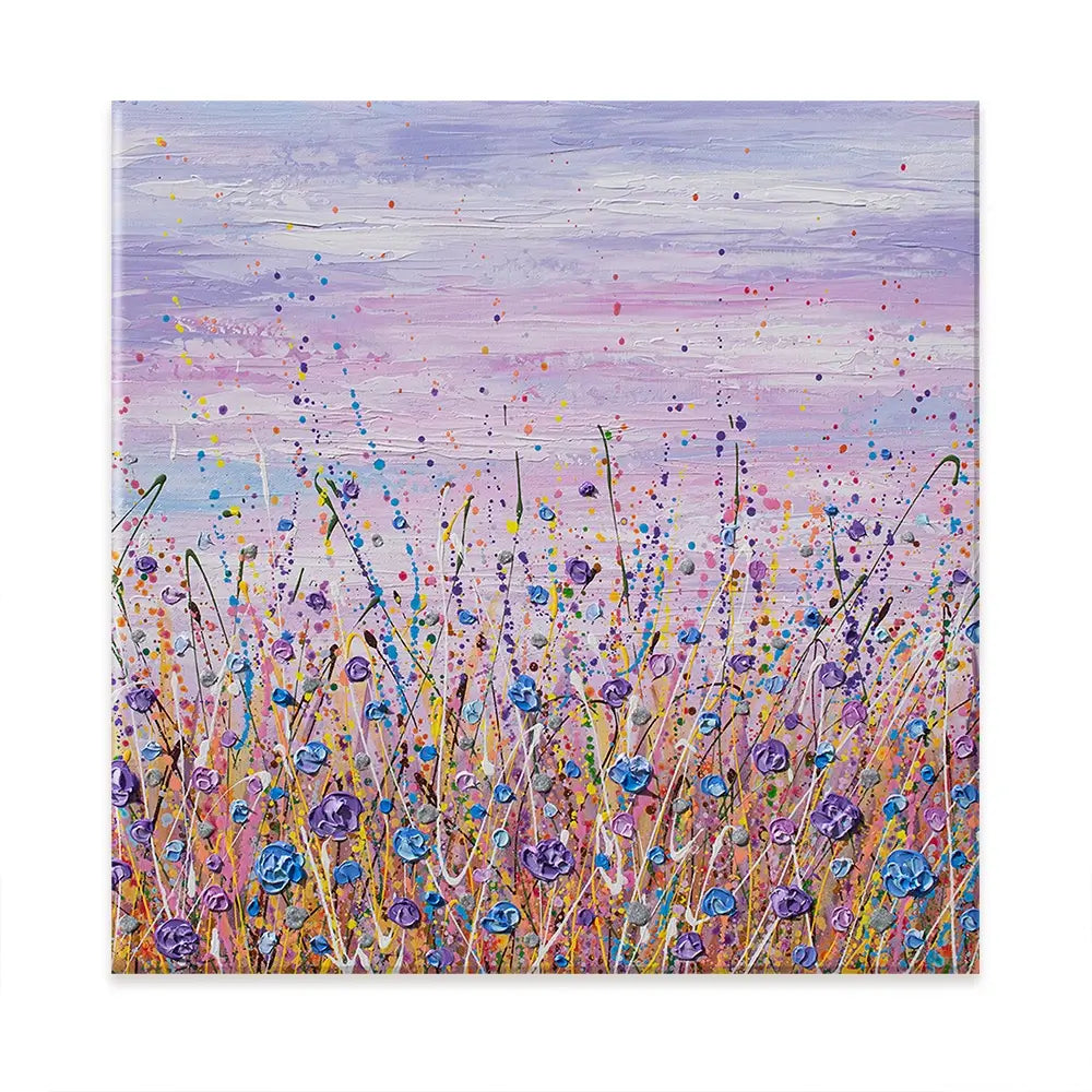 Purple Flower Field Oversized Canvas Print Purple Flower Field Oversized Canvas Print wall art product Art Print Shop