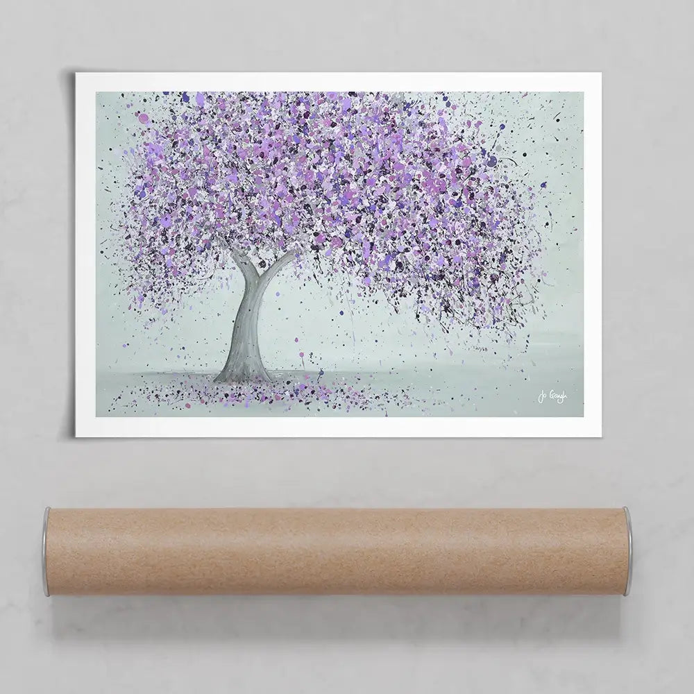 Purple Love Art Print Purple Love Art Print wall art product Jo Gough