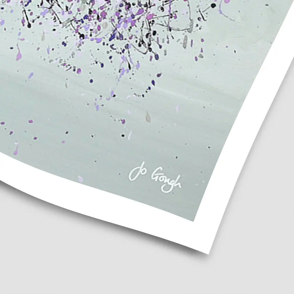 Purple Love Art Print Purple Love Art Print wall art product Jo Gough