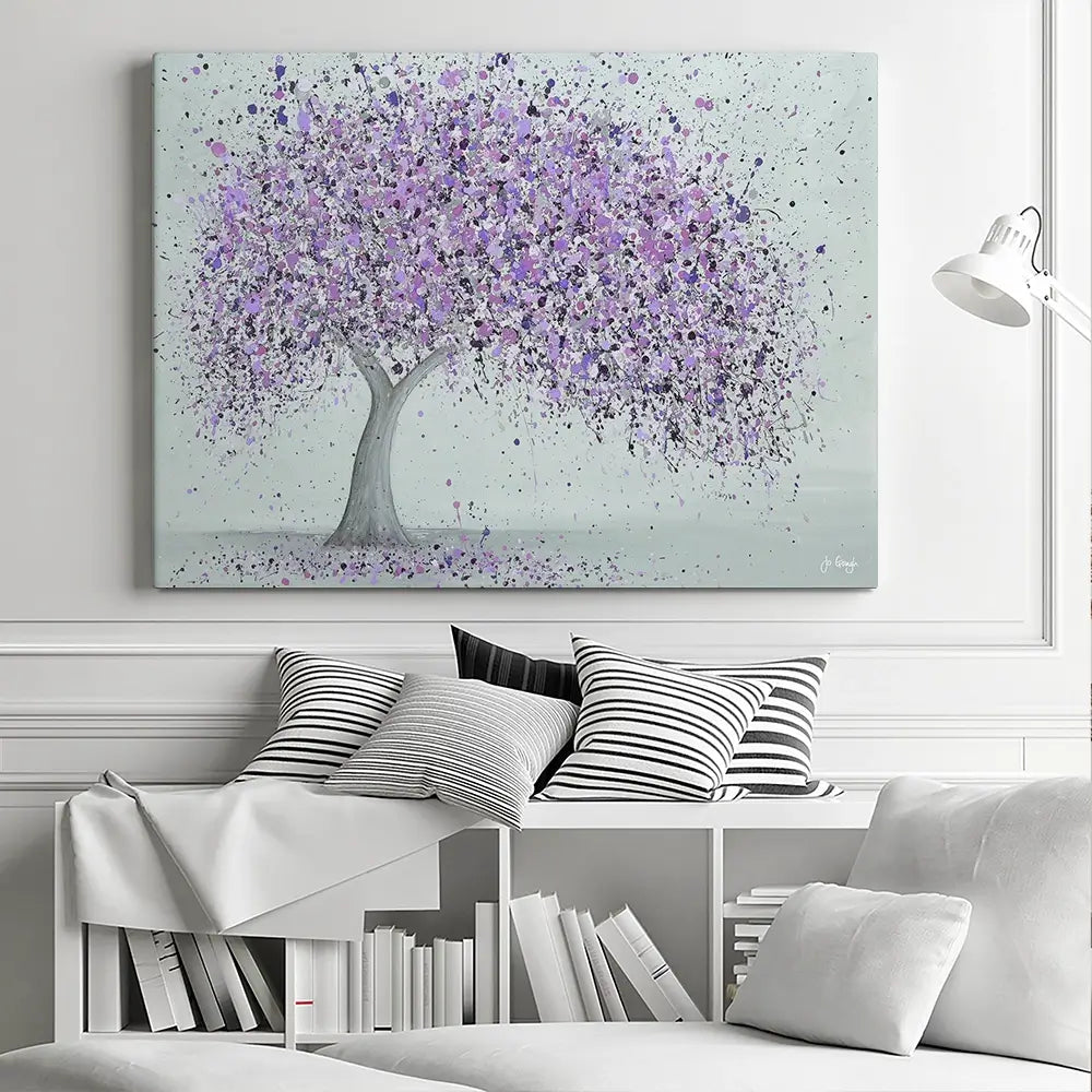 Purple Love Canvas Print Purple Love Canvas Print wall art product Jo Gough
