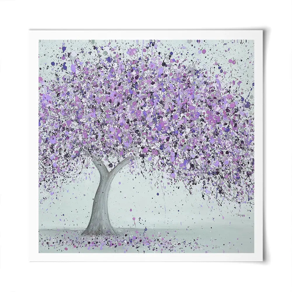 Purple Love Square Art Print Purple Love Square Art Print wall art product Jo Gough