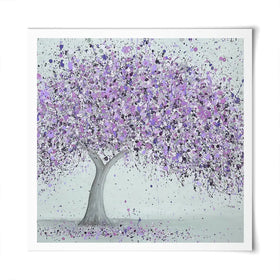 Purple Love Square Art Print Purple Love Square Art Print wall art product Jo Gough