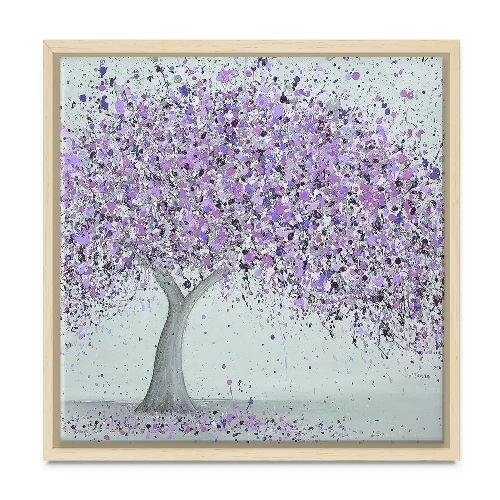 Purple Love Square Canvas Print Purple Love Square Canvas Print wall art product Jo Gough