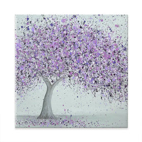 Purple Love Square Canvas Print Purple Love Square Canvas Print wall art product Jo Gough