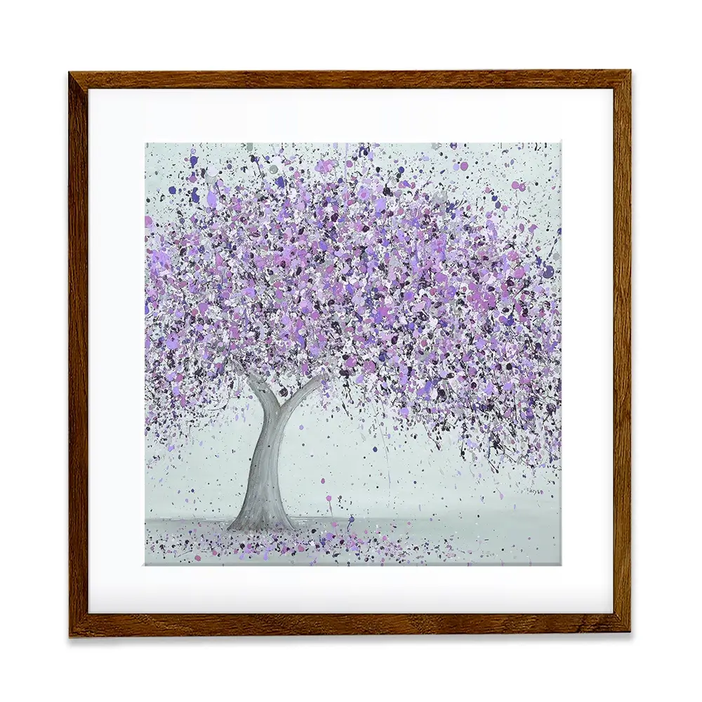 Purple Love Square Framed Art Print Purple Love Square Framed Art Print wall art product Jo Gough