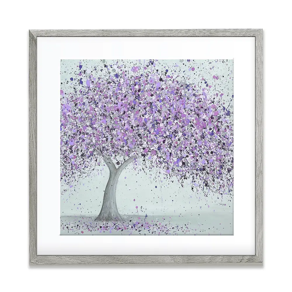 Purple Love Square Framed Art Print Purple Love Square Framed Art Print wall art product Jo Gough