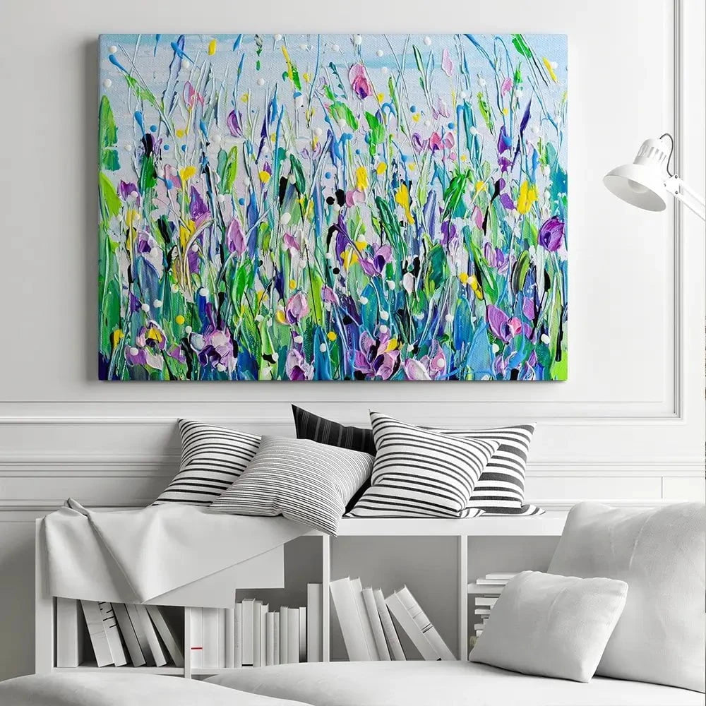 Purple Meadow Canvas Print Purple Meadow Canvas Print wall art product Olga Tkachyk