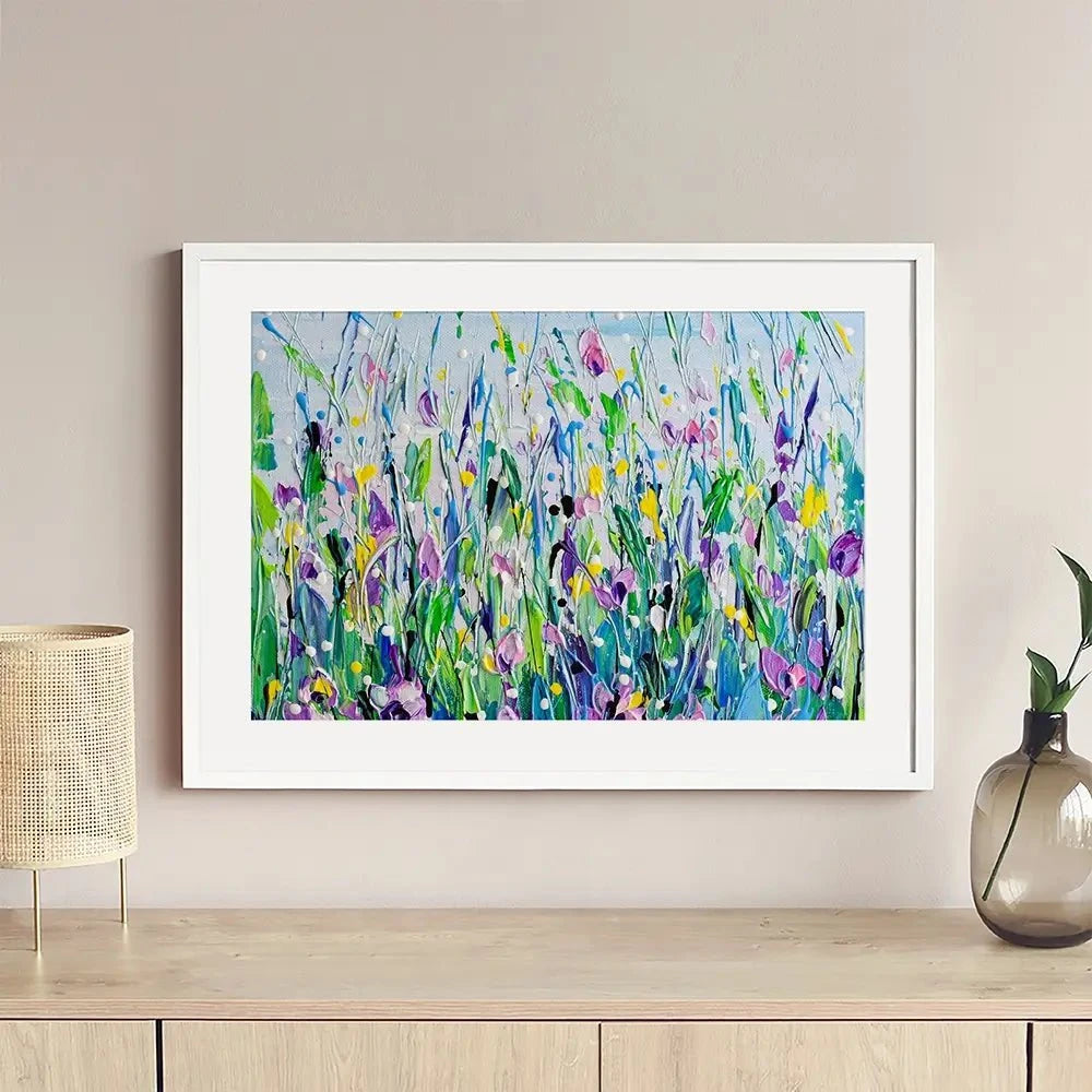 Purple Meadow Framed Art Print Purple Meadow Framed Art Print wall art product Olga Tkachyk
