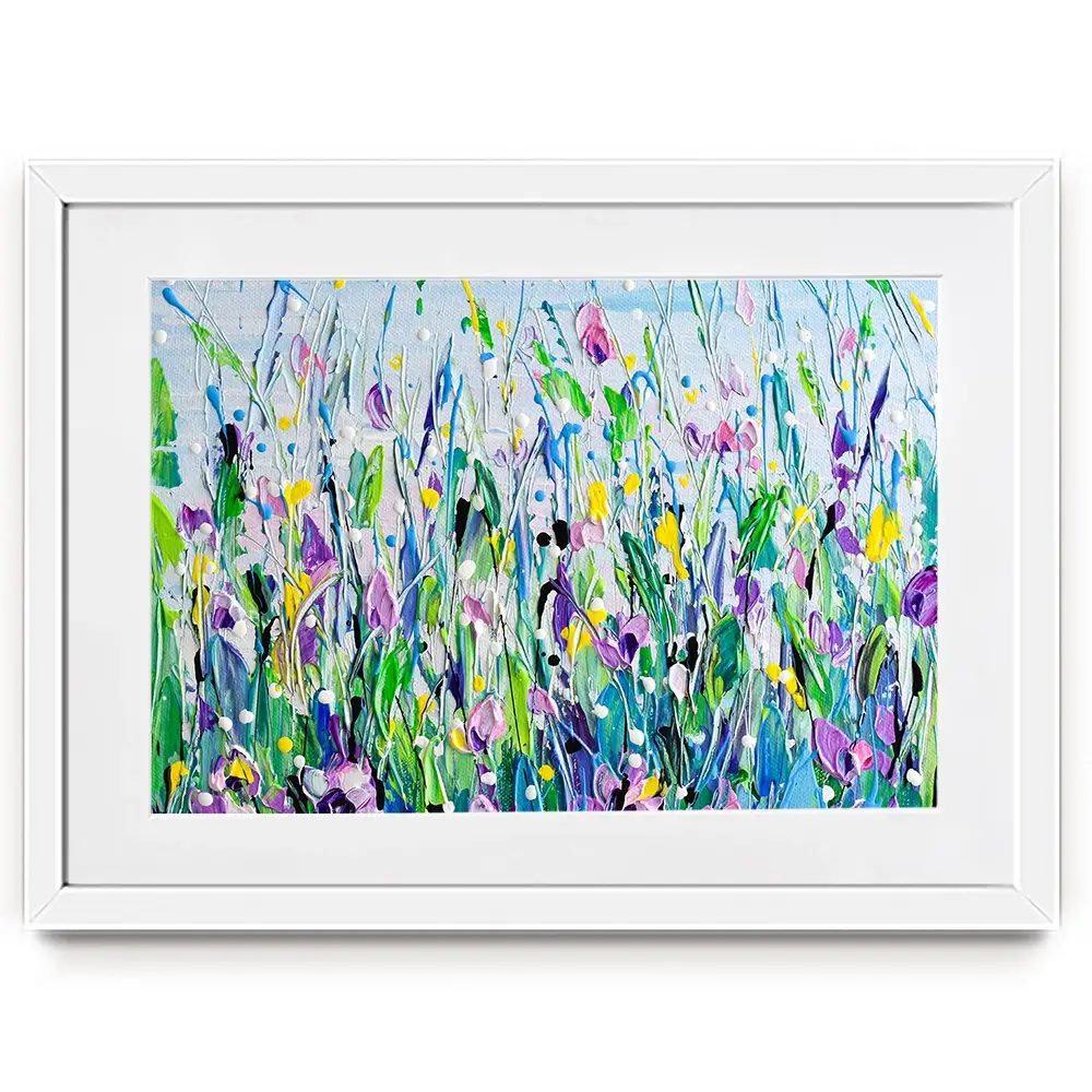 Purple Meadow Framed Art Print Purple Meadow Framed Art Print wall art product Olga Tkachyk