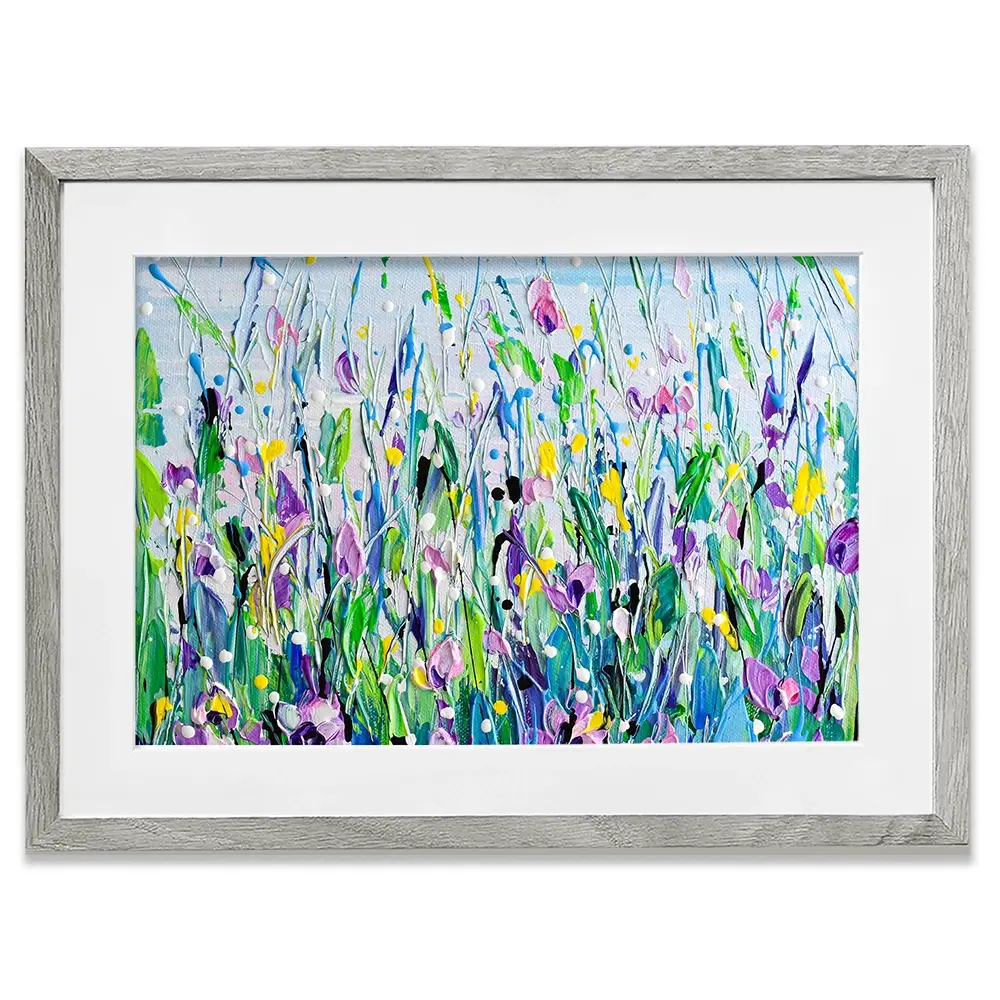 Purple Meadow Framed Art Print Purple Meadow Framed Art Print wall art product Olga Tkachyk