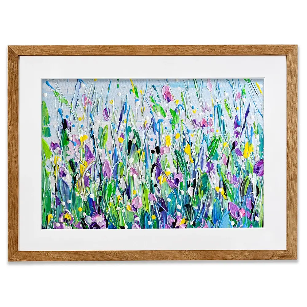 Purple Meadow Framed Art Print Purple Meadow Framed Art Print wall art product Olga Tkachyk