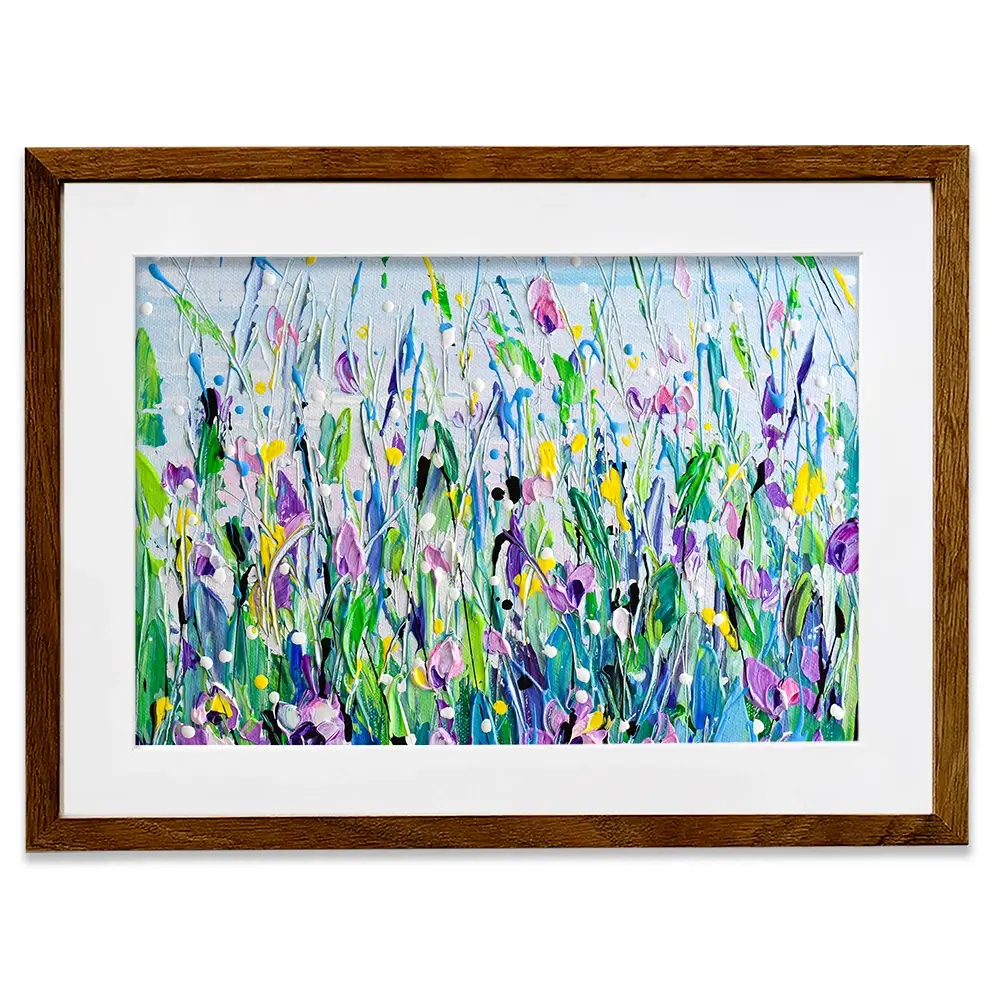 Purple Meadow Framed Art Print Purple Meadow Framed Art Print wall art product Olga Tkachyk