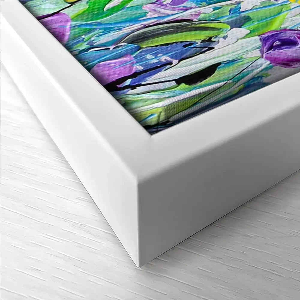 Purple Meadow Trio Canvas Print Purple Meadow Trio Canvas Print wall art product Olga Tkachyk