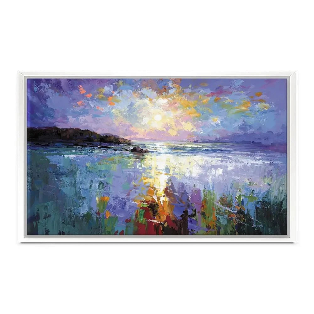 Purple Seascape Canvas Print Purple Seascape Canvas Print wall art product Leon Devenice