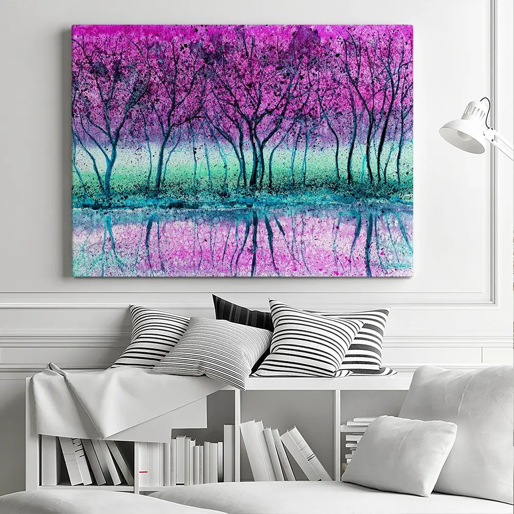 Purple Trees Canvas Print Purple Trees Canvas Print wall art product Kretsu Nataliya / Shutterstock