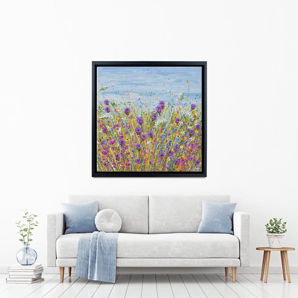 Purple Wildflowers Canvas Print wall art product Olga Tkachyk