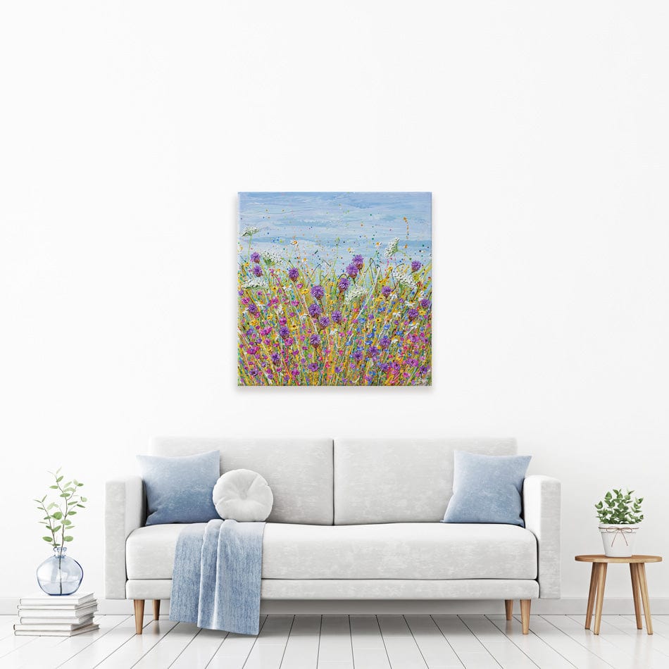 Purple Wildflowers Canvas Print wall art product Olga Tkachyk