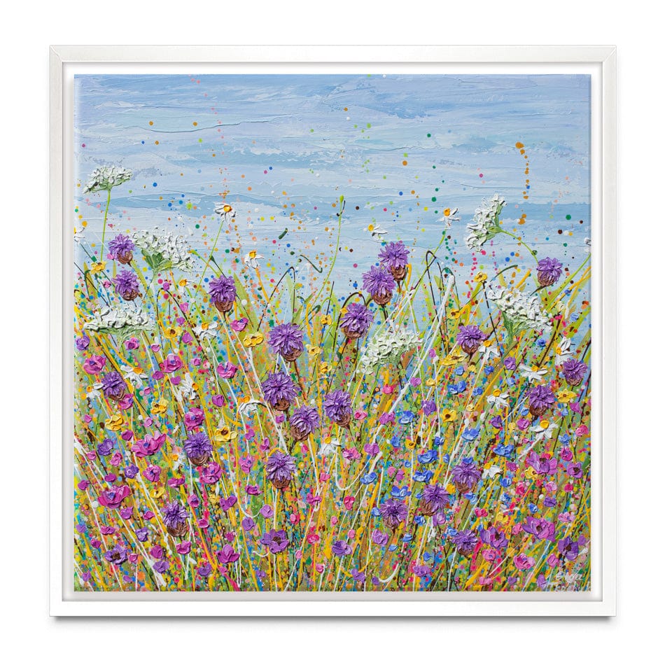 Purple Wildflowers Canvas Print wall art product Olga Tkachyk