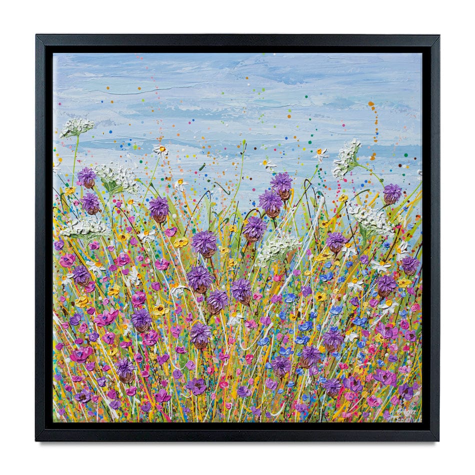 Purple Wildflowers Canvas Print wall art product Olga Tkachyk