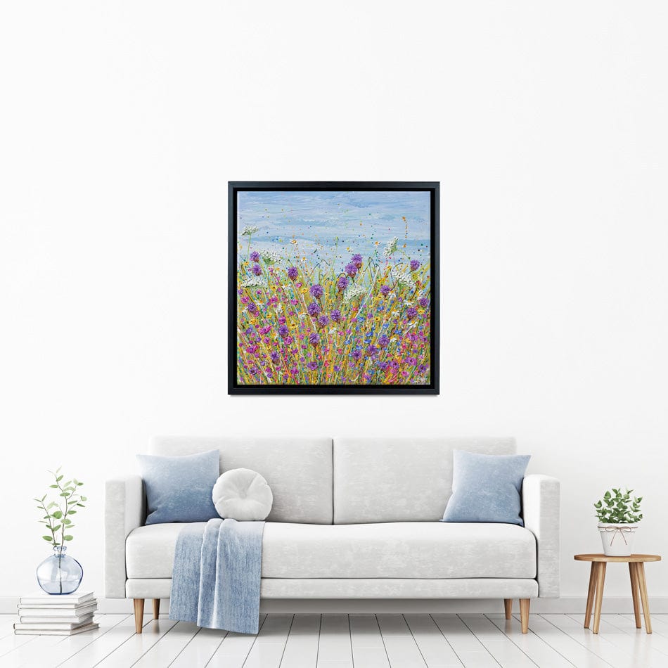 Purple Wildflowers Canvas Print wall art product Olga Tkachyk