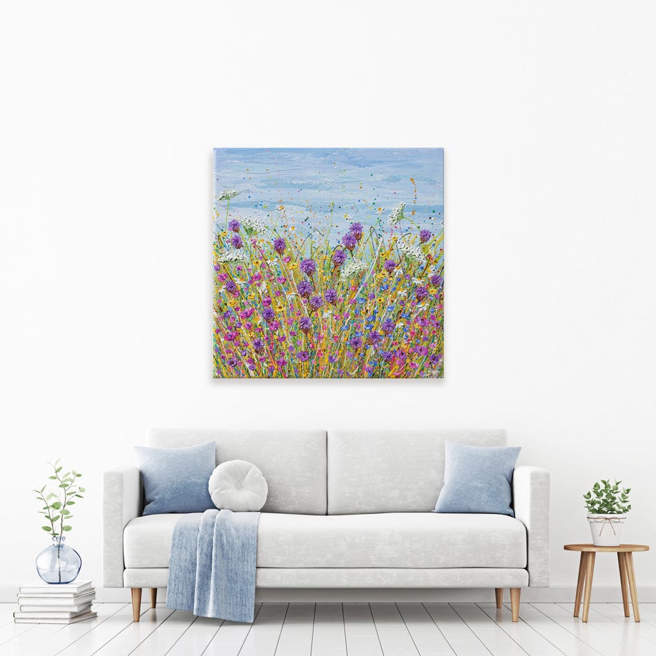 Purple Wildflowers Canvas Print wall art product Olga Tkachyk