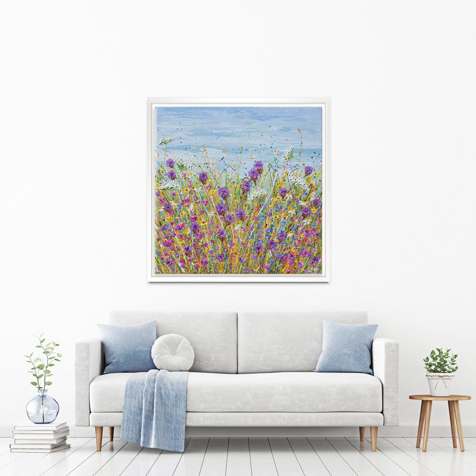 Purple Wildflowers Canvas Print wall art product Olga Tkachyk