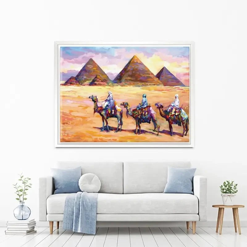 Pyramids Of Giza Canvas Print Pyramids Of Giza Canvas Print wall art product Leon Devenice