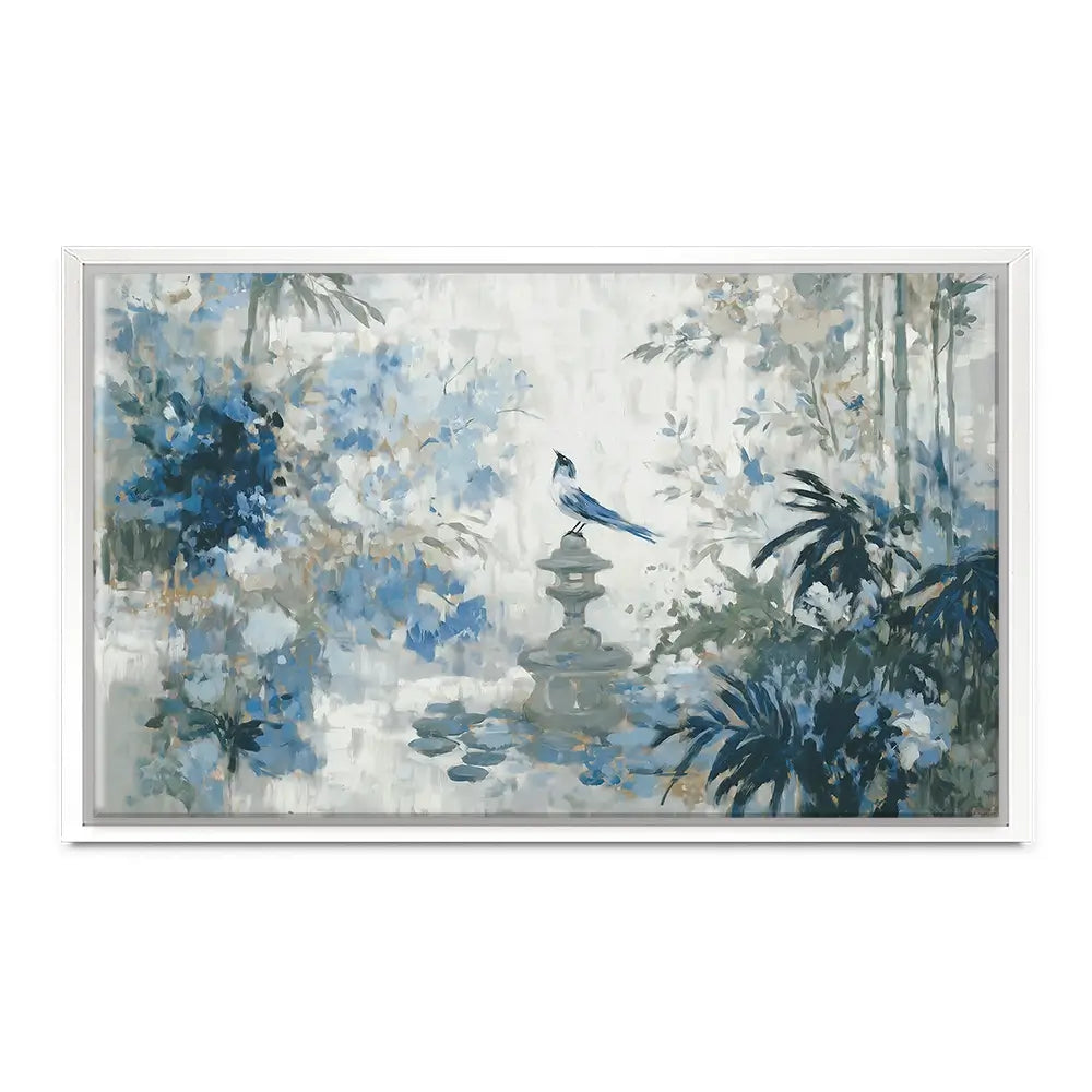 Quiet Garden Pagoda Reverie Canvas Print Quiet Garden Pagoda Reverie Canvas Print wall art product Chromatic Storm Studio