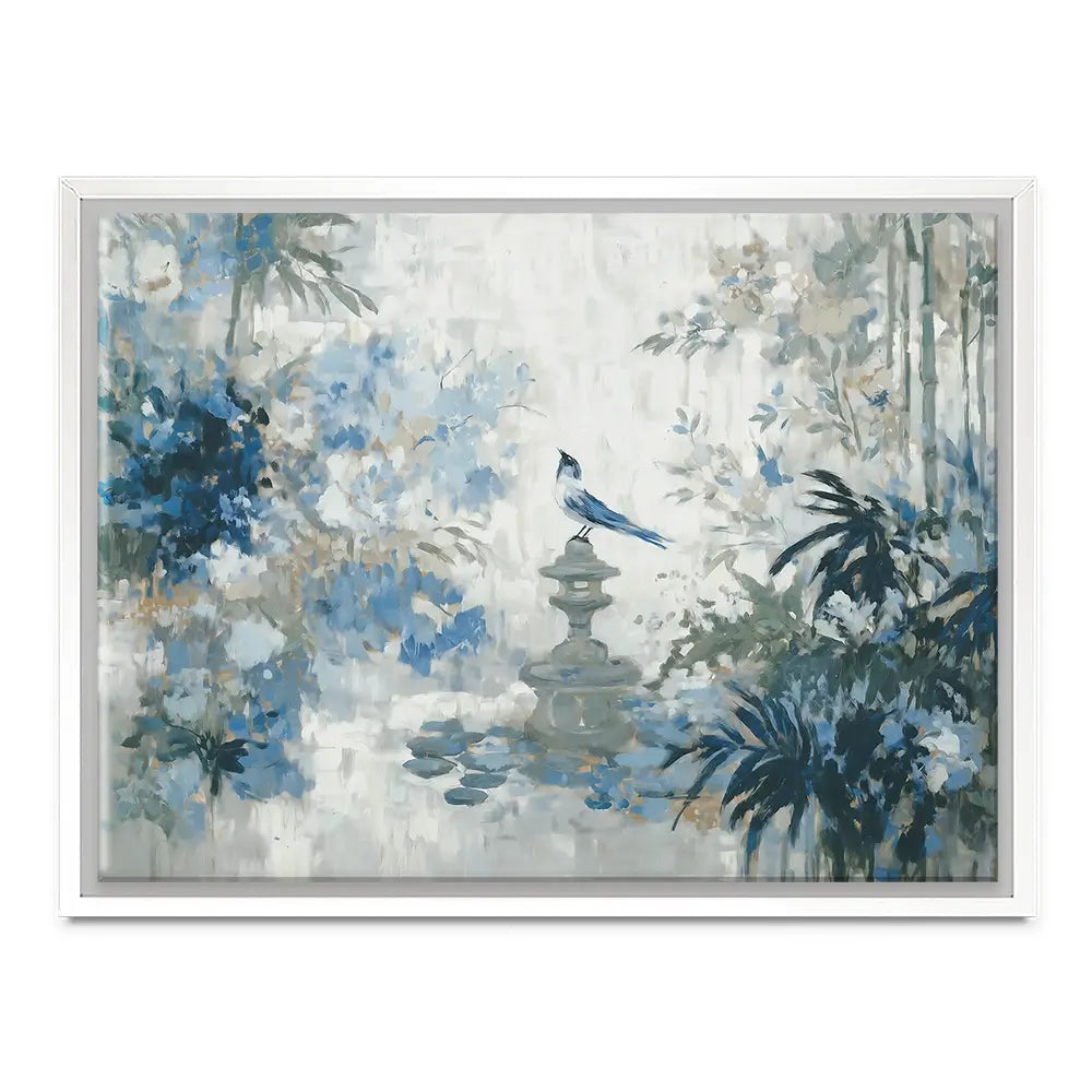 Quiet Garden Pagoda Reverie Canvas Print Quiet Garden Pagoda Reverie Canvas Print wall art product Chromatic Storm Studio